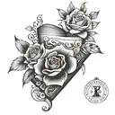 Book tattoo design idea