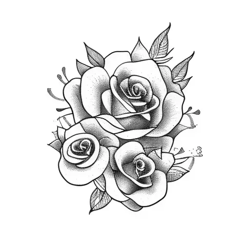 Coffin with flowers  tattoo design idea