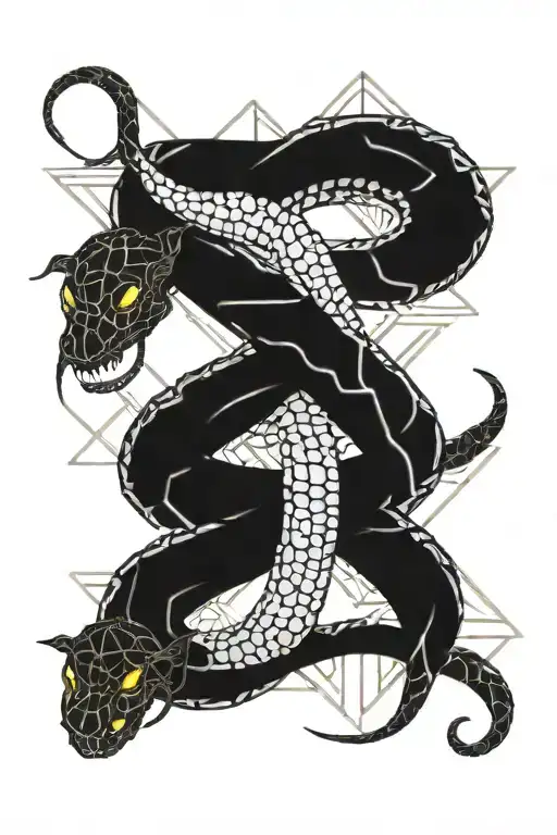 king rose snake tattoo design idea