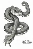 king rose snake tattoo design idea
