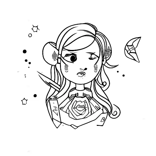 mini ada tattoo design idea