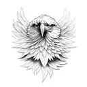 eagle wing  tattoo design idea