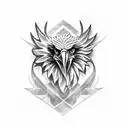 eagle wing  tattoo design idea
