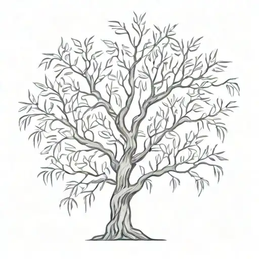 willow tree branches  tattoo design idea