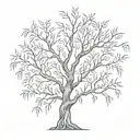 willow tree branches  tattoo design idea