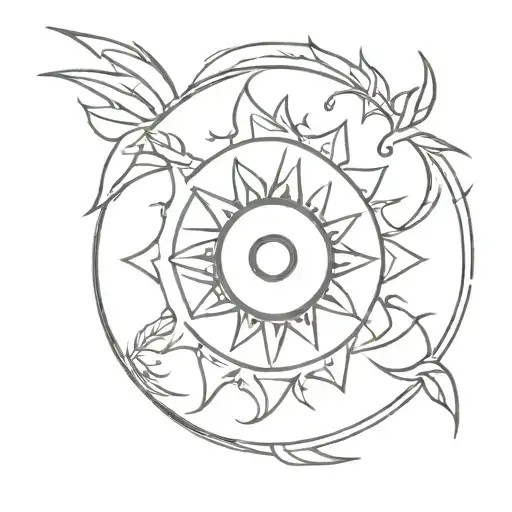 Philippine sun tattoo design idea