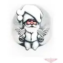 cupid santa  tattoo design idea