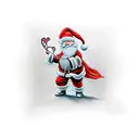 cupid santa  tattoo design idea