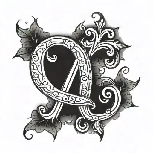 G>^v written with cross tattoo design tattoo design idea