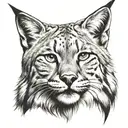lynx tattoo design idea