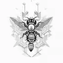 beehive tribal  tattoo design idea
