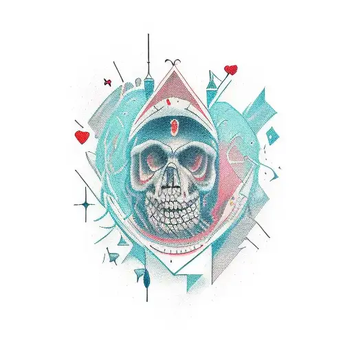 Represent a person with anxiety and depression and the hard is the life of this person  tattoo design idea