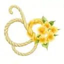 nautical rope infinity symbol with Birth Flowers of November July January April Infinity symbol tattoo design idea