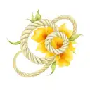 nautical rope infinity symbol with Birth Flowers of November July January April Infinity symbol tattoo design idea