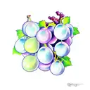 grapes tattoo design idea