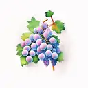 grapes tattoo design idea