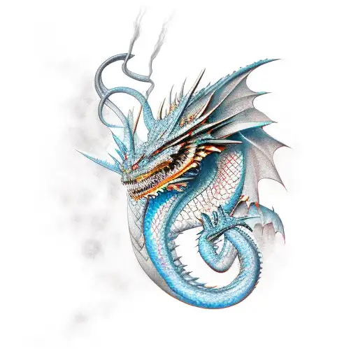 dragon de marvel tattoo design idea