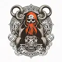 Yamaha logo tattoo design idea