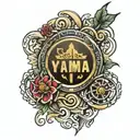 Yamaha logo tattoo design idea