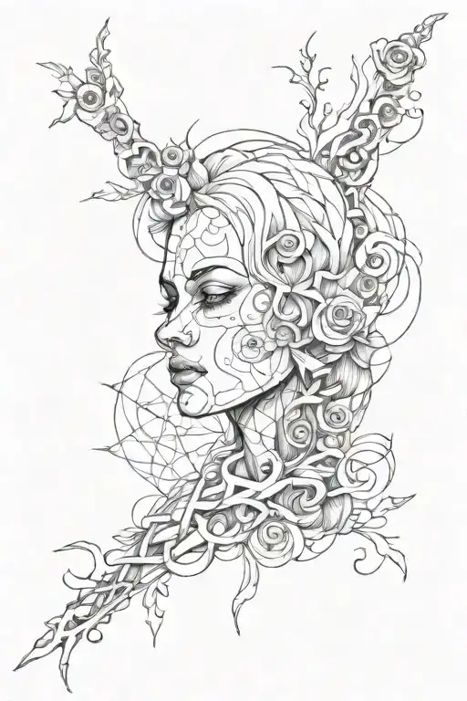 borderline personality disorder, dissociate tattoo design idea