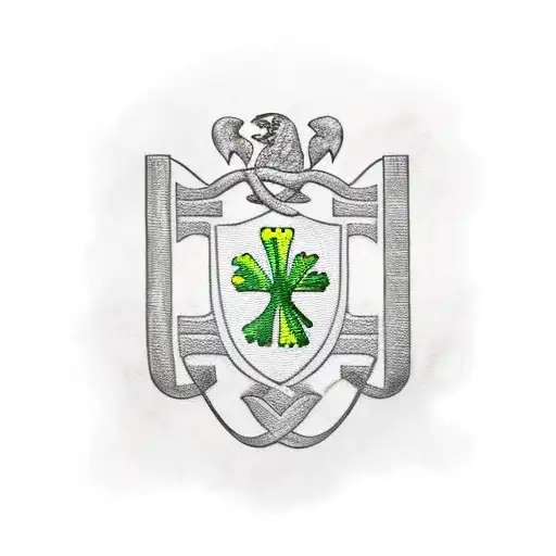 Irish, English and turkish flag in one tattoo design idea