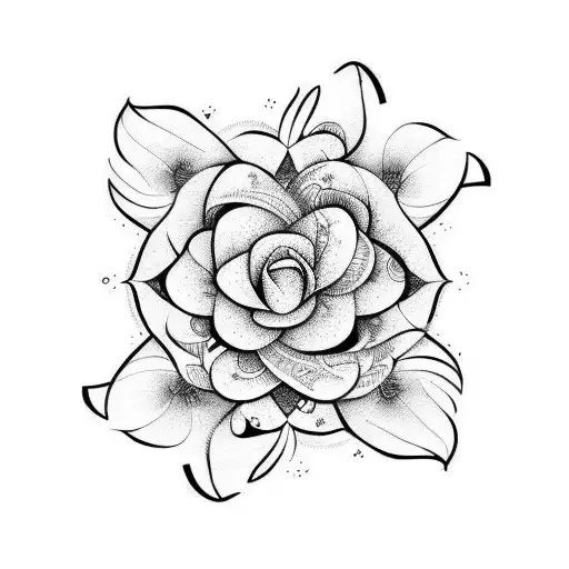 planche de surf deco fleurs tattoo design idea