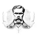 nietzsche tattoo design idea