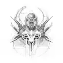 cybernetics tattoo tattoo design idea