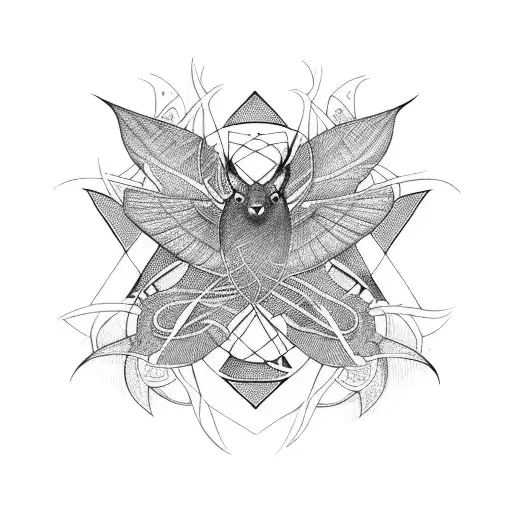 doctor strange flies  tattoo design idea