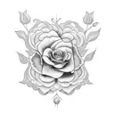 patchwork sleeve, incorporates a design inspired by the lyrics "no more tears, life will bring you many flowers" tattoo design idea