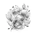 patchwork sleeve, incorporates a design inspired by the lyrics "no more tears, life will bring you many flowers" tattoo design idea