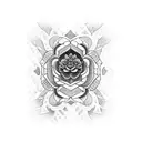 patchwork sleeve, incorporates a design inspired by the lyrics "no more tears, life will bring you many flowers" tattoo design idea