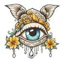 I SHED TEARS tattoo design idea