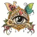 I SHED TEARS tattoo design idea