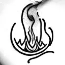 bonfire tattoo design idea