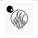 bonfire tattoo design idea