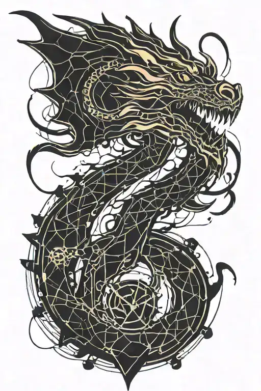 Balerion THE BLACK DREAD tattoo design idea