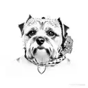 border terrier tattoo design idea