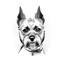border terrier tattoo design idea