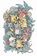 pokemon tattoo design idea