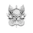 atlas with versace tattoo design idea