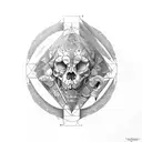 atlas with versace tattoo design idea