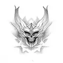 Make a fineline tatoo using elden ring and blasphemous inspiration tattoo design idea