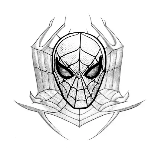 Spider-man old school tattoo tattoo design idea