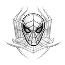Spider-man old school tattoo tattoo design idea