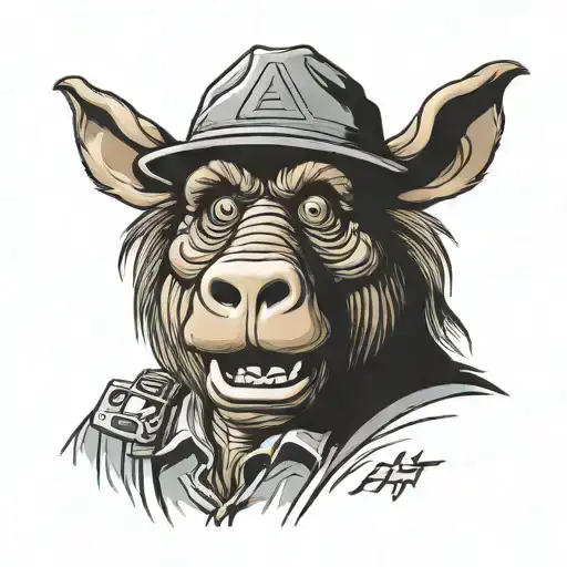 Alf TV series tattoo design idea