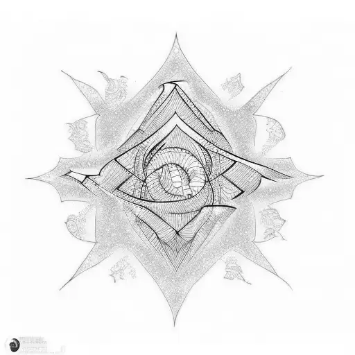 Stainrd Glass Tsunami  tattoo design idea