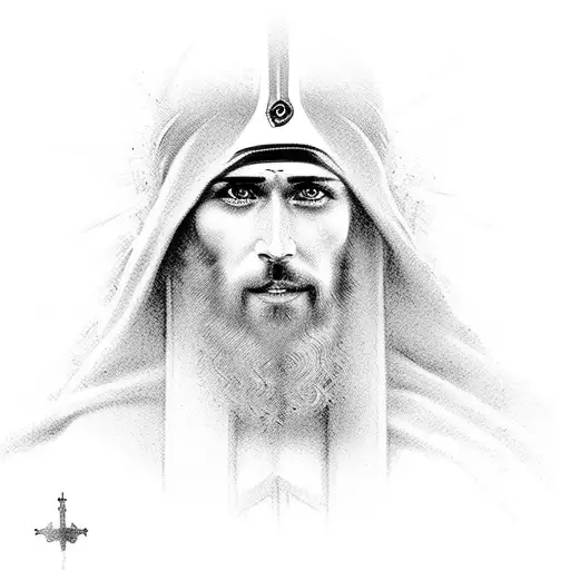 Jesus Christ toughest soldier  tattoo design idea