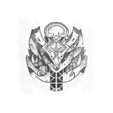 village made  tattoo design idea