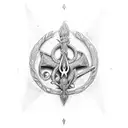 Trident tattoo design idea